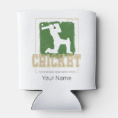 Cricket Batsman Geboren für Game Player und Coach Dosenkühler (Rückseite)