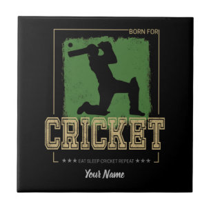 Cricket Batsman Vintag Pitcher Player Coach Fliese