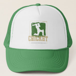 Cricket Batsman Vintag Pitcher Player Coach Truckerkappe