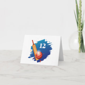 Cricket Birthday Card - 12 Karte