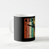 Cricket Bowler Bat Cricketer Geschenk Kaffeetasse (Vorderseite Links)