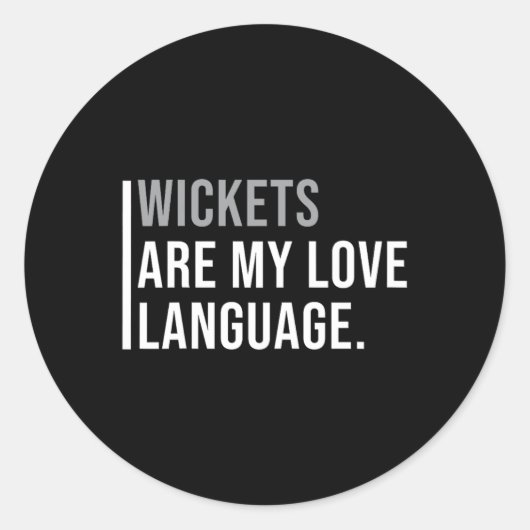 Cricket-Bowler-Meme-Zitat Runder Aufkleber (Vorderseite)