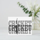 Cricket Bowler Postkarte (Stehend Vorderseite)