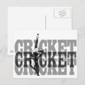 Cricket Bowler Postkarte (Vorne/Hinten)