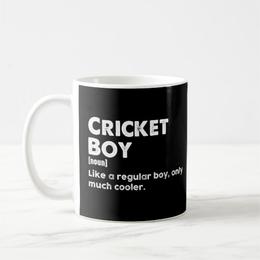 Cricket Boy Funny Definition Cricket Lover Kaffeetasse (Links)