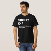 Cricket Boy Funny Definition Cricket Lover T-Shirt (Vorne ganz)