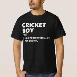 Cricket Boy Funny Definition Cricket Lover T-Shirt