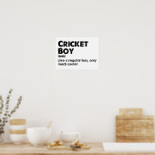 Cricket Boy Funny Dictionary Definition Poster (Küche)