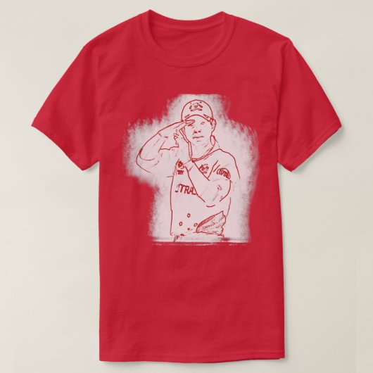 Cricket bringt Ponting Art j4 T-Shirt (Design vorne)