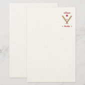 Cricket-Buddy Briefpapier (Vorne/Hinten)