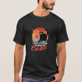 Cricket cat feline cricket fans cat owners men wom T-Shirt (Vorderseite)