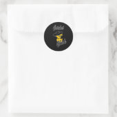 Cricket Chick #4 Runder Aufkleber (Tasche)