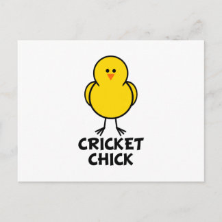 Cricket Chick Postkarte