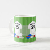 Cricket Club-Fan/Spieler Kaffeetasse (Vorderseite Links)