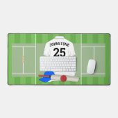 Cricket Club-Fan/Spieler Schreibtischunterlage (Tastatur & Maus)