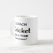 Cricket-Coach Kaffeetasse (Vorderseite Links)