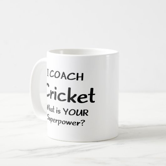 Cricket-Coach Kaffeetasse (Vorderseite Links)