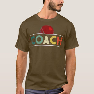 Cricket Coach Retro Vintager Stil T-Shirt