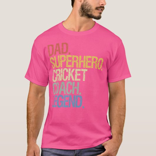 Cricket Coach T-Shirt (Vorderseite)