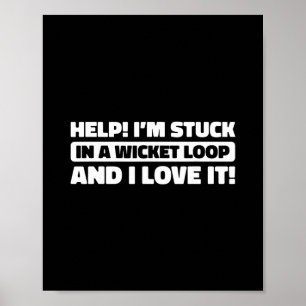 Cricket Cricketing - Schiedsrichter Werfer Tsman C Poster