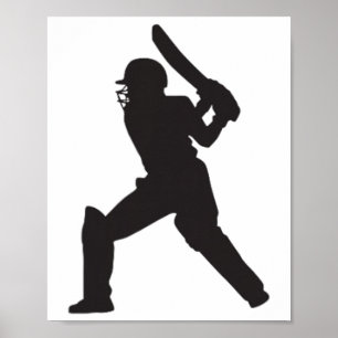 Cricket Cricketspieler England Indien Pakistan Män Poster