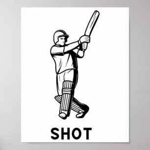 Cricket Cricketspieler Indien Pakistan England Aus Poster