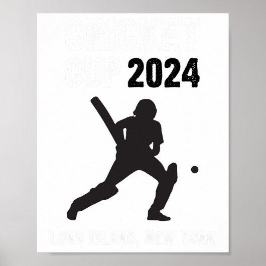 Cricket Cup Long Island New York Li Ny Us Tee Top Poster (Vorne)