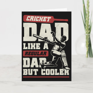 Cricket Dad Father's Day Shirt Cricket Tsman Crick Karte