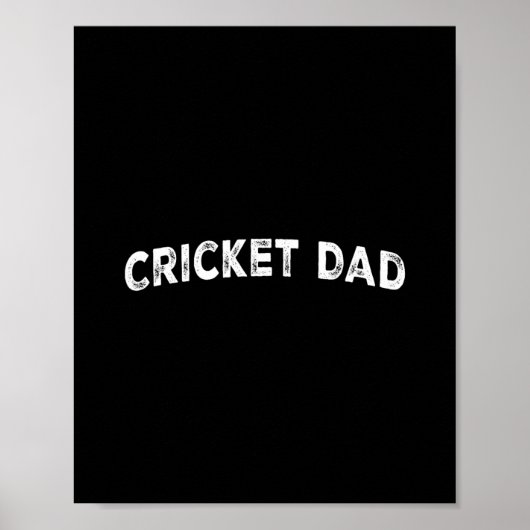 Cricket Dad Poster (Vorne)