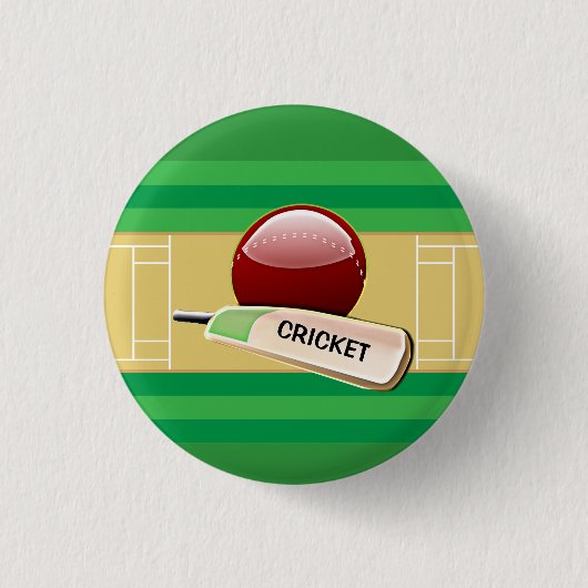 Cricket Design Button (Vorderseite)