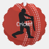 Cricket Design Paper Ornament Card (Rückseite)