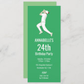 Cricket Einladung (Vorne/Hinten)