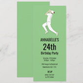 Cricket Einladung (Vorne/Hinten)