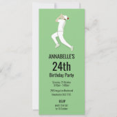 Cricket Einladung (Vorderseite)