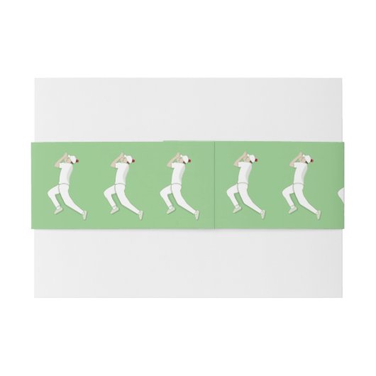 Cricket Einladungsbanderole (Rückseitenbeispiel)