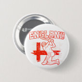 Cricket England, England-Flagge Button (Vorne & Hinten)
