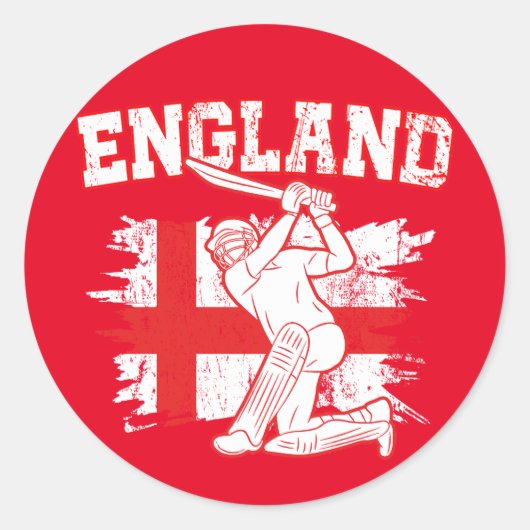 Cricket England, Mitglieder der Barmy Army Runder Aufkleber (Vorderseite)