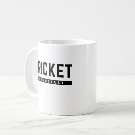 Cricket-Enthusiast. Kaffeetasse (Vorderseite Links)