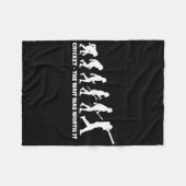 Cricket Evolution For Cricket Sports Player Funny  Fleecedecke (Vorderseite (Horizontal))