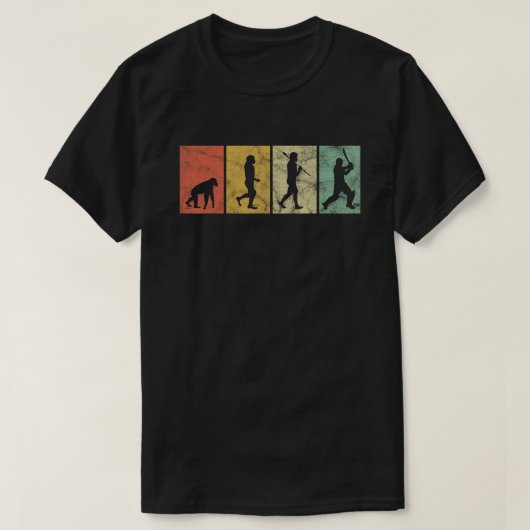 Cricket Evolution for Cricket Sports Player Funny T-Shirt (Design vorne)