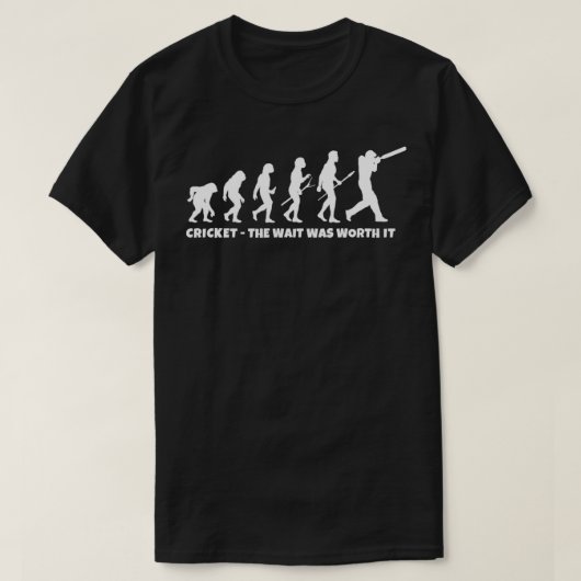 Cricket Evolution for Cricket Sports Player Funny T-Shirt (Design vorne)