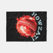 Cricket-Fans S Howzat! Cricket Ll S Bekümmert Eff Fleecedecke (Vorderseite (Horizontal))