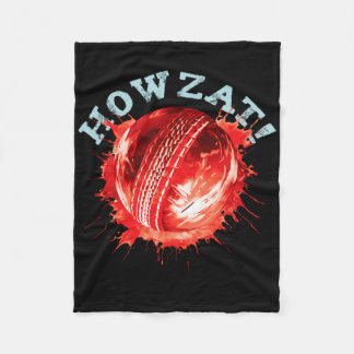 Cricket-Fans S Howzat! Cricket Ll S Bekümmert Eff Fleecedecke