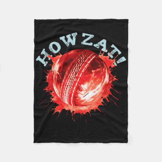 Cricket-Fans S Howzat! Cricket Ll S Bekümmert Eff Fleecedecke (Vorderseite)