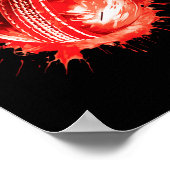 Cricket Fans S Howzat! Cricket Ll S Distressed Eff Poster (Ecke)