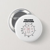 Cricket-Feldpositionen-Shirt Fielder Cricket Button (Vorne & Hinten)