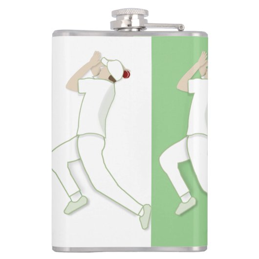 Cricket Flachmann (Rückseite)