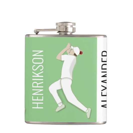 Cricket Flachmann (Vorderseite)