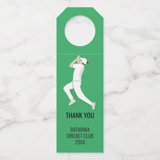 Cricket Flaschenanhänger (Vorderseite)