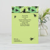 Cricket floral Pattern Family Picnic Einladung (Stehend Vorderseite)